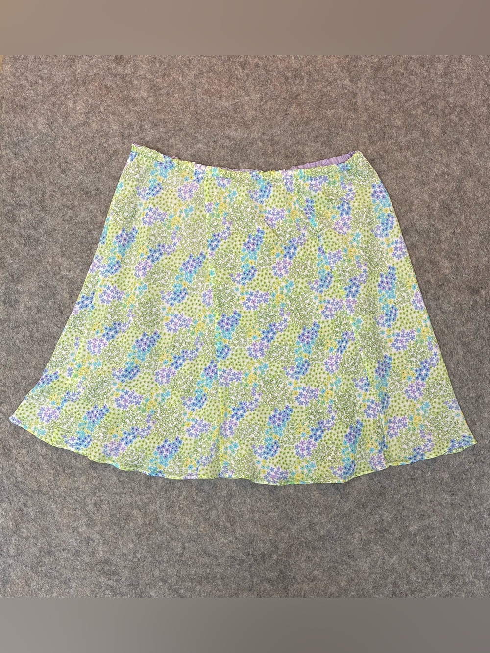CJ Banks Reversible Floral A-Line Flowy Skirt 20W Cottagecore Feminine Coquette